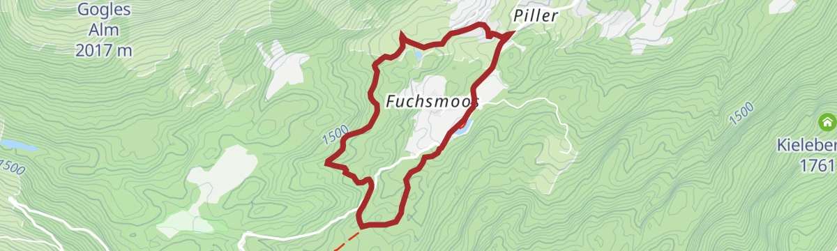 Route map: 2) Piller Fischteich